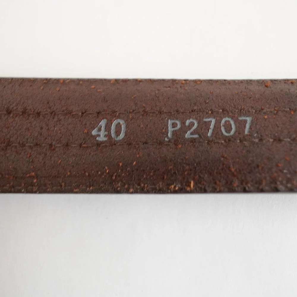 Brighton Leather Woven Belt Mens 40 Brown Classic Gold Buckle Casual